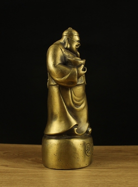 仿古风黄铜招财摆件工艺品地主爷