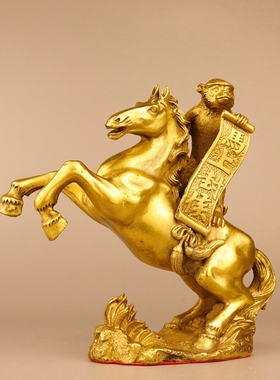 黄铜招财·中式家居马上封侯