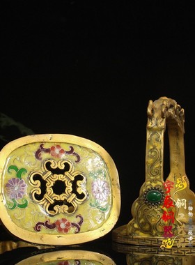 仿古风掐丝珐琅彩马术装饰摆件