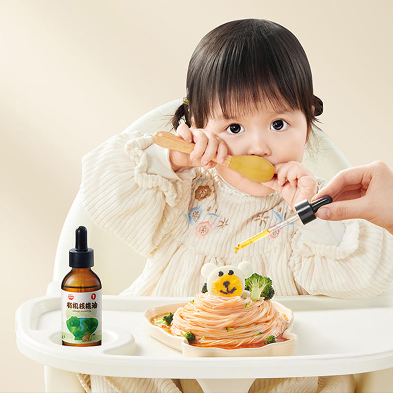 秋田满满有机核桃油亚麻籽牛油果热炒食用油送宝宝婴儿专用辅食谱 - 图1