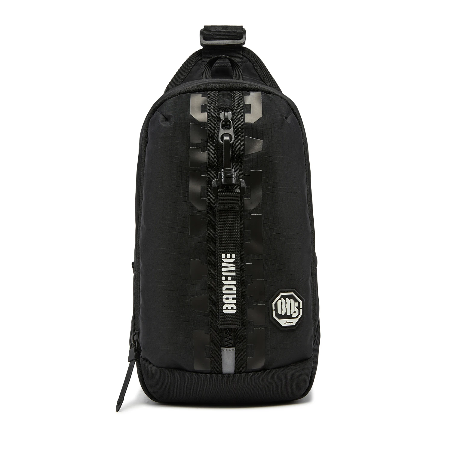 Li Ning Crossbody Bag 2026 Summer New Product BADFIVE Unisex Reflective Water-Repellent Chest Bag ABDW105