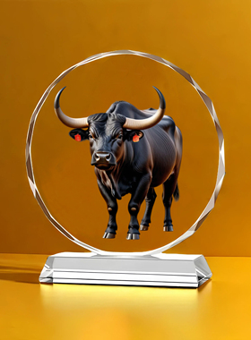 12生肖生日祝福水晶摆件家居装饰品摆台客厅玄关朋友客户爱人送礼