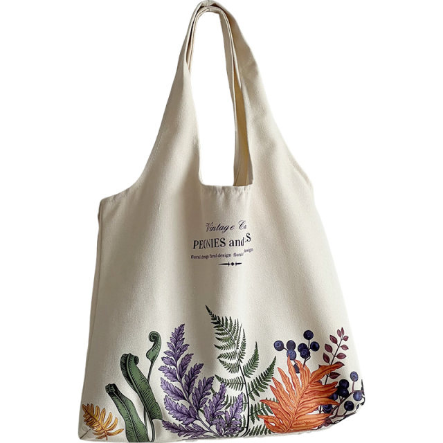 Xifanni Shoulder Bag Flower Large Japanese and Korean Canvas Bag