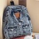 Xifanni retro niche design denim backpack