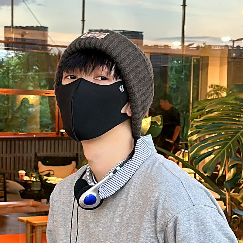 坚定Jodhat毛线帽秋冬百搭加厚保暖套头帽复古冷帽大头围针织帽男