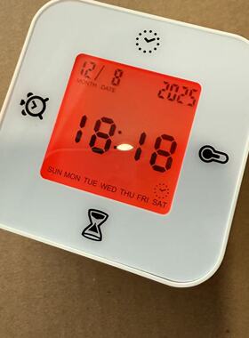 宜家闹钟多功能倒计时温度计闹钟