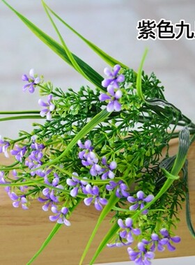 栅栏隔断插花仿真绿植