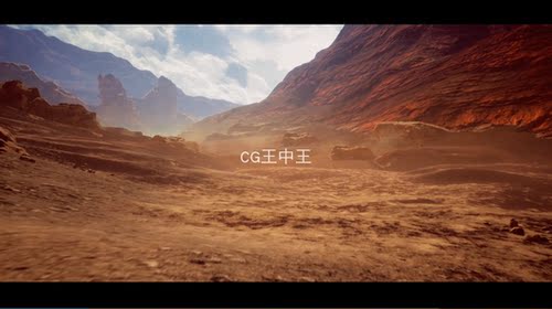 UE4虚幻4AAA影视级写实体积云天空荒漠沙漠戈壁地面材质环境素材 - 图1