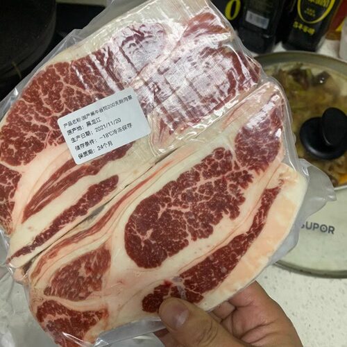 包邮10斤国产和牛m5眼肉盖牛排原切谷饲安格斯清真雪花口粮套餐 - 图1