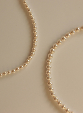 fever同款小尺寸施家珍珠项链银