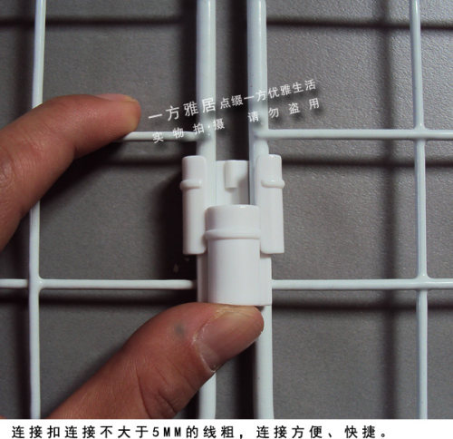 日本可美DIY网片铁丝网宠物笼连接扣魔片卡扣网片挂钩固定配件 - 图2