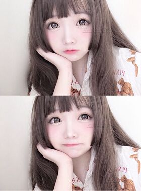 日系lolita棕色假睫毛原宿混血