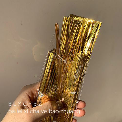 通用散茶袋封口扎条 铁丝扎线银丝包裝封口 牛皮纸扎条礼品 - 图0