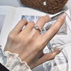 TIFF genuine S925 sterling silver platinum-plated imported moissanite diamond ring high-end niche design cosmic star ring