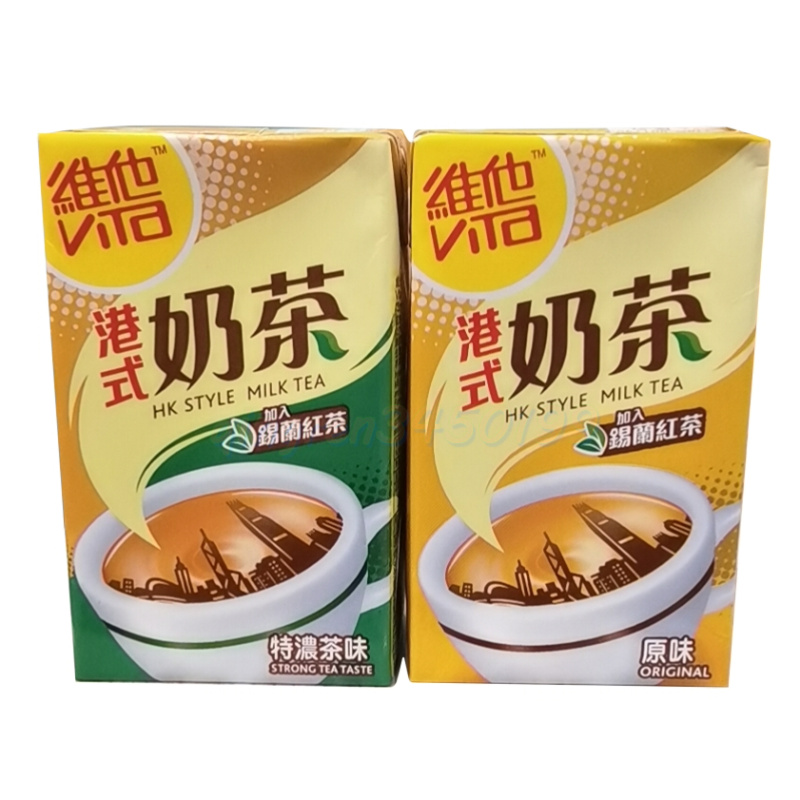 广东包邮 香港进口vita维他港式奶茶特浓奶茶饮料250mlX24盒 - 图1