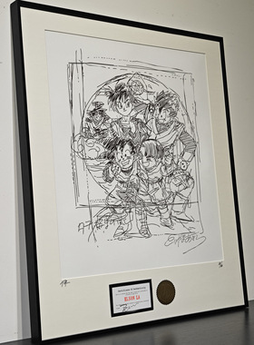 装饰挂画鸟山明漫画手稿龙珠悟空