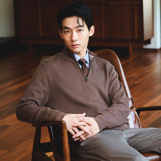 【半高领拉链】报喜鸟秋季新款男士商务休闲长袖羊毛衫内搭毛衣男