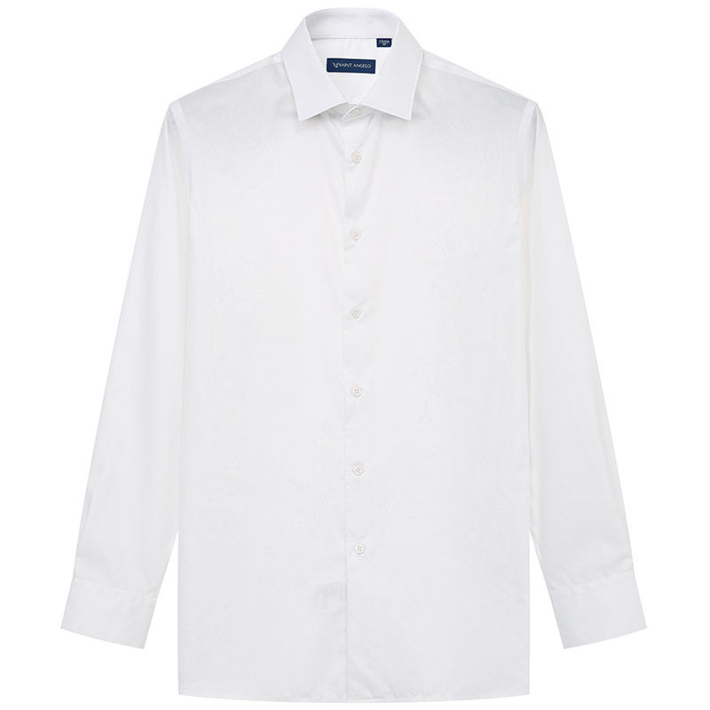 报喜鸟张若昀2022春季款男长袖白色 报喜鸟衬衫