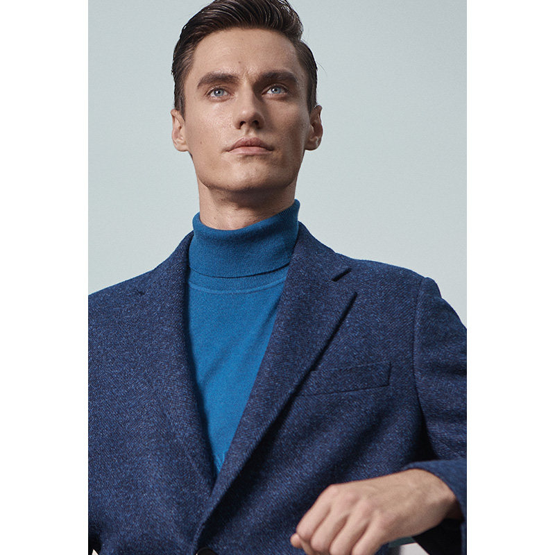 报喜鸟冬季男士都市休闲毛呢大衣 报喜鸟毛呢大衣