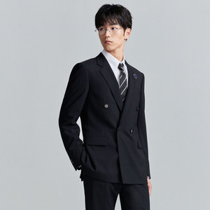 【ONE 系列】报喜鸟秋季新款男士时尚结婚西服上衣西裤双排扣西装