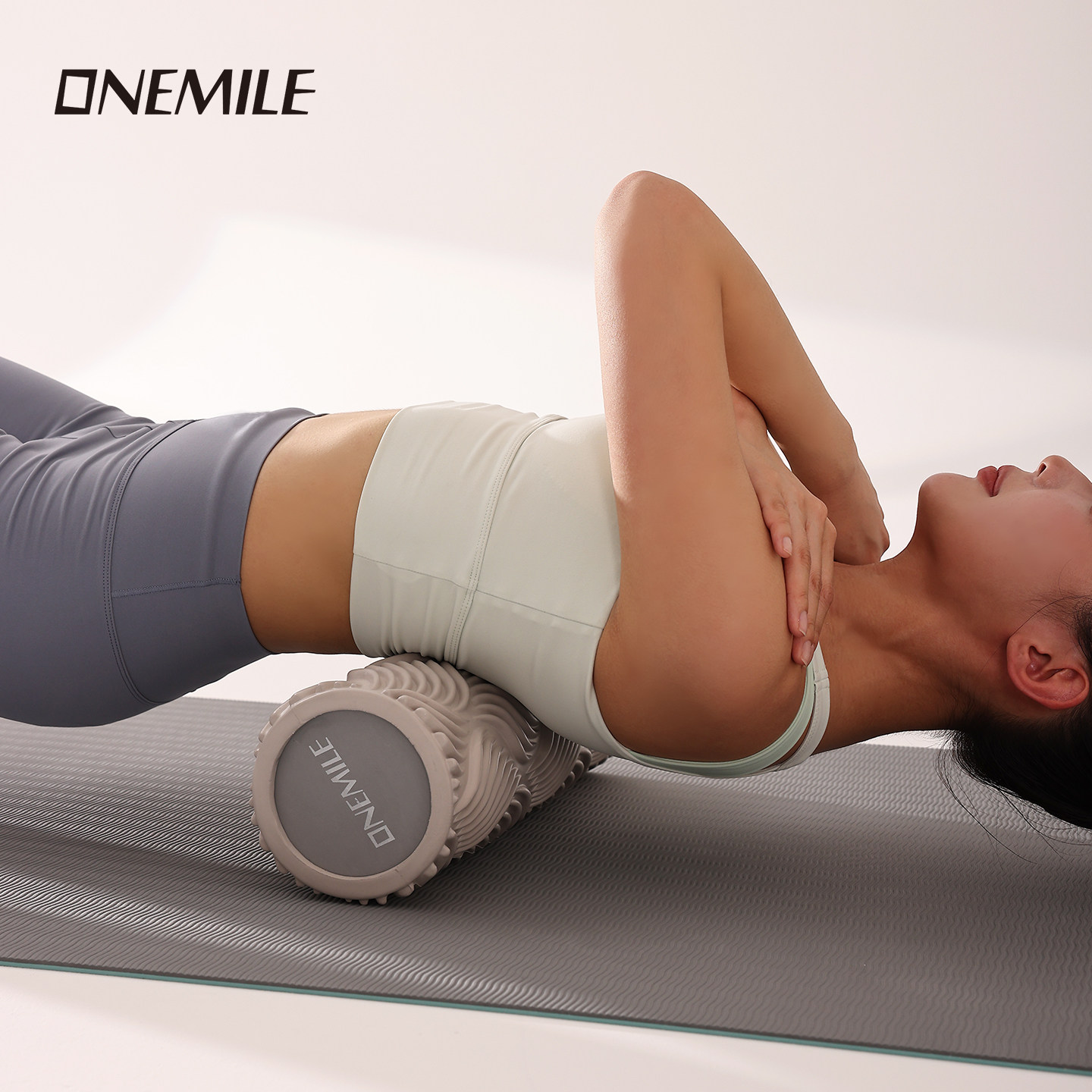 ONEMILE实心泡沫轴狼牙瘦腿按摩加硬健身器材肌肉放松瑜伽柱滚轴,淘宝优惠券,粉丝福利购,淘宝优惠卷