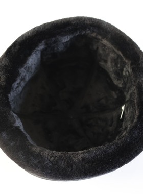真皮老年人帽子男冬季防寒保暖棉帽老头地主帽加厚加绒爷爷羊皮帽