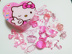 Cô gái hồng Crystal Gem Trẻ em Đồ trang sức acrylic Đồ chơi công chúa Giày cao gót Vương miện Kim cương Phần thưởng - Đồ chơi gia đình đồ chơi nấu ăn Đồ chơi gia đình