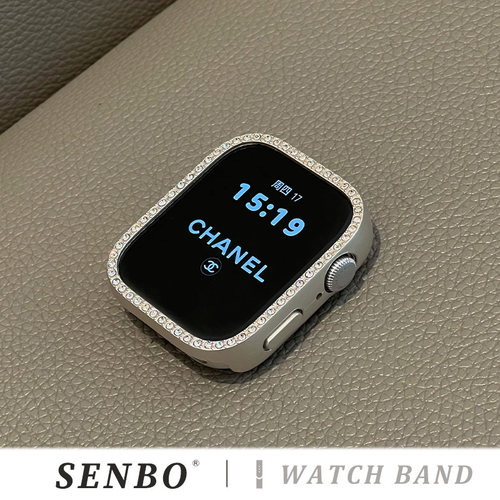 适用华为fit5/4手表表壳带钻闪钻fit3半包全方位保护壳镶钻PC边框硬壳watchfit4pro轻奢夏季男女款时尚高级感 - 图2