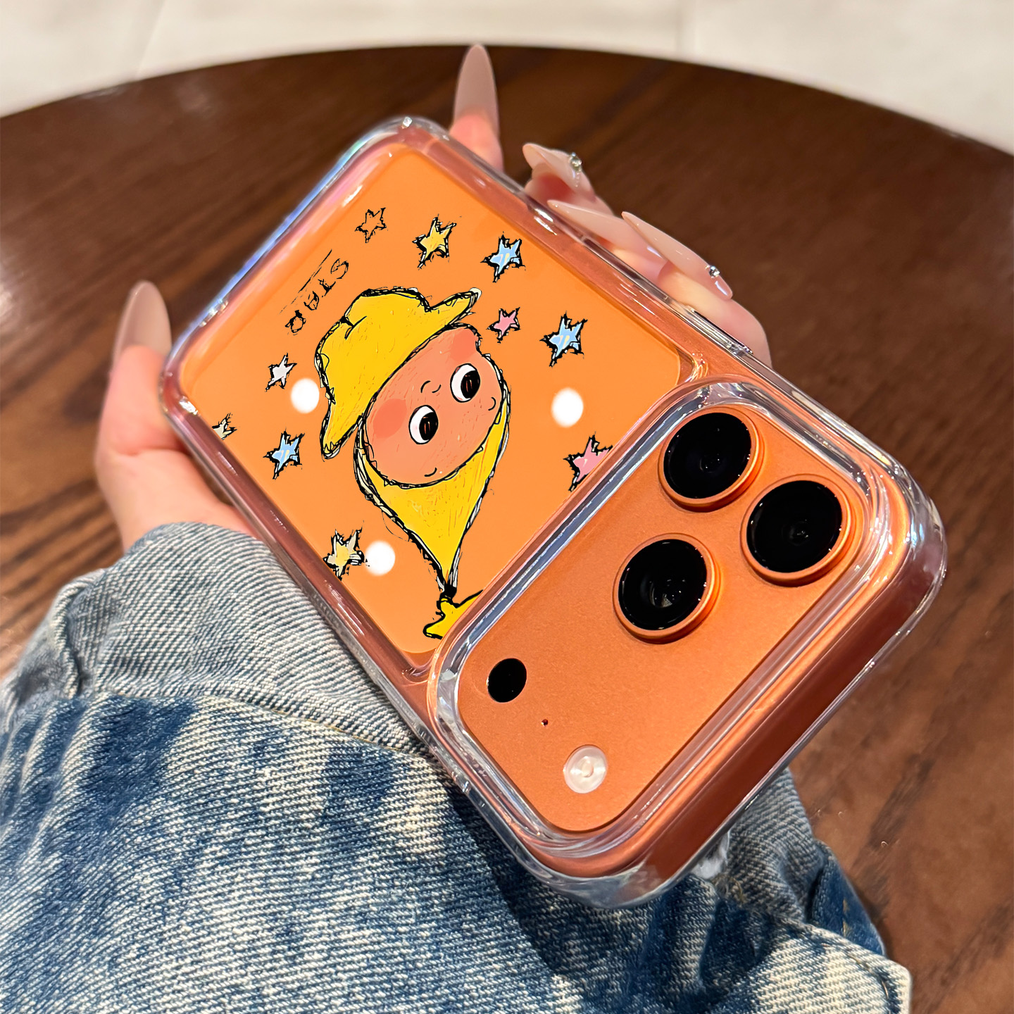 适用苹果17promax手机壳新款iPhone17创意星星人17pro高级感air全包16防摔15透明14硅胶13小众12橙色11女款pm - 图1