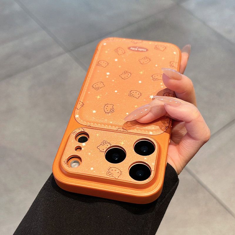 适用苹果17promax手机壳新款iPhone17橙色满屏kt猫17pro高级感16全包防摔15硅胶pm卡通pro小众可爱14女款超火,淘宝优惠券,粉丝福利购,淘宝优惠卷