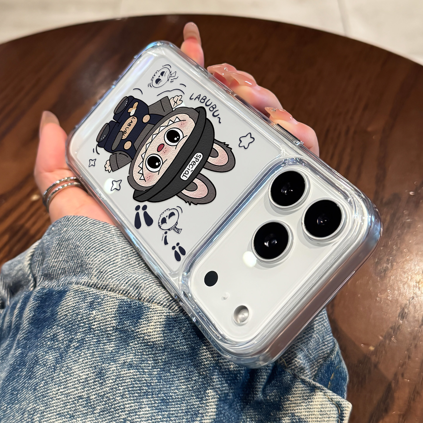 适用于17promax苹果手机壳新款拉布布iPhone17全包labubu防摔16pro创意15个性14p透明13硅胶12拉布布11男女ip - 图1