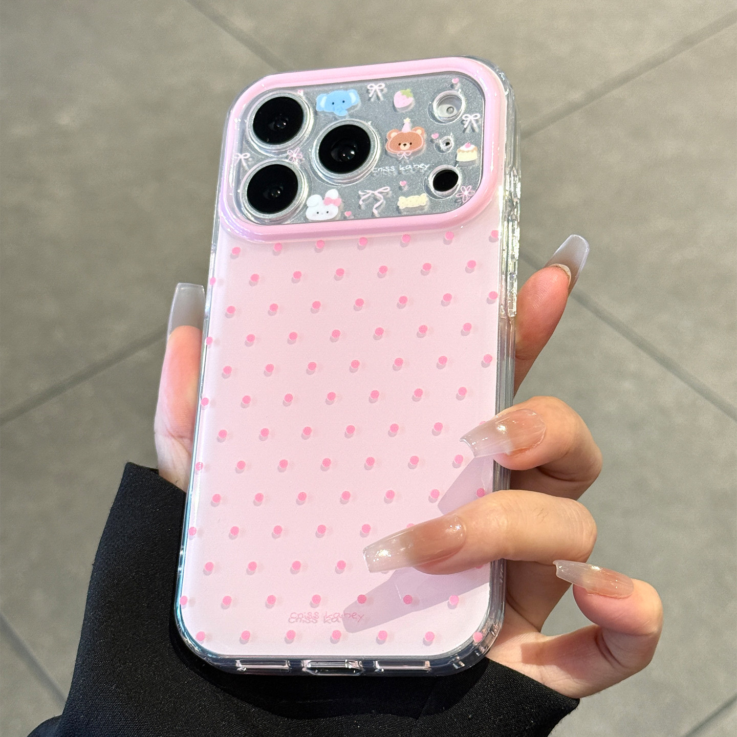 适用苹果17promax手机壳粉色波点iPhone17新款保护套17pro全包镜头防摔17pm女款高级感好看超薄硅胶简约可爱,淘宝优惠券,粉丝福利购,淘宝优惠卷