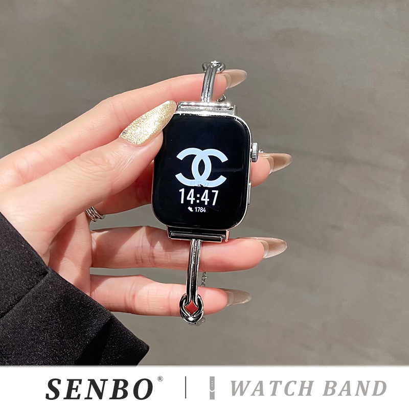 适用华为watch fit4手表带新款fit3扭结镂空表带fit1/2代new金属手链式轻奢腕带watchfit3时尚高级感fit女款 - 图0