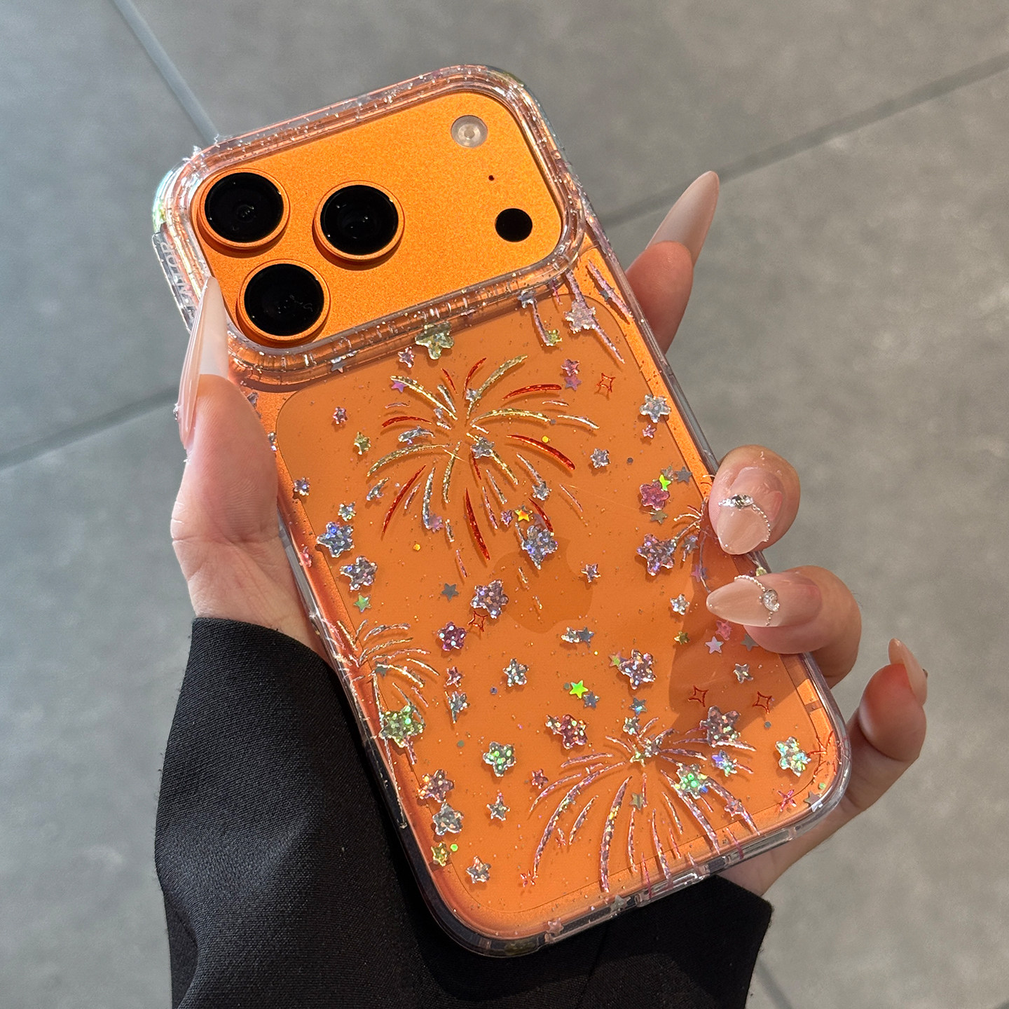 适用苹果17手机壳新款iPhone17promax星星烟花17pro高级感16的全包镜头防摔15女款14pm新年保护套好看透明por,淘宝优惠券,粉丝福利购,淘宝优惠卷