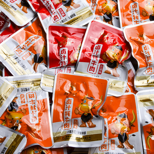 胖金妹牦牛肉云南丽江特产卤汁牦牛肉袋装牛肉卤味制肉类零食500g - 图0