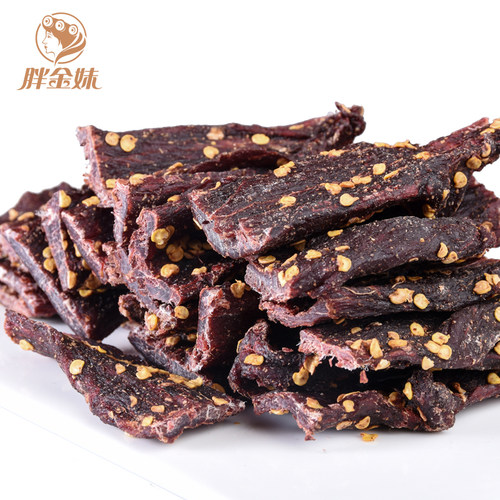 胖金妹牦牛肉干吧小锤牦牛干巴 云南小锤炭火烧烤手撕牛肉干巴 - 图0