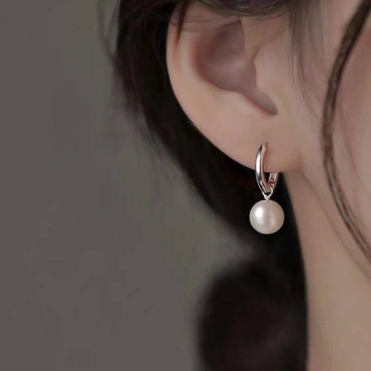 925纯银针珍珠耳钉新款2025爆款小众轻奢女耳环高级感耳饰,淘宝优惠券,粉丝福利购,淘宝优惠卷
