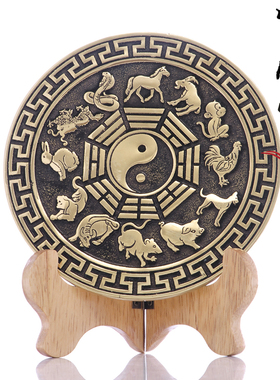 精工文王纯铜摆件复古客厅铜器