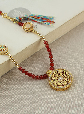 时来运转项链玛瑙圆珠女玛瑙