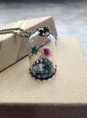 玻璃合金男女复古文艺毛衣链长款