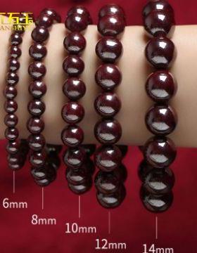 湘西高含量朱砂手串原矿还原砂天然本命年手链辰砂饰品女