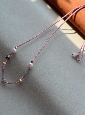 批发手工编织绳项链绳高货吊坠绳翡翠蜜蜡松石黄金配绳吊坠绳