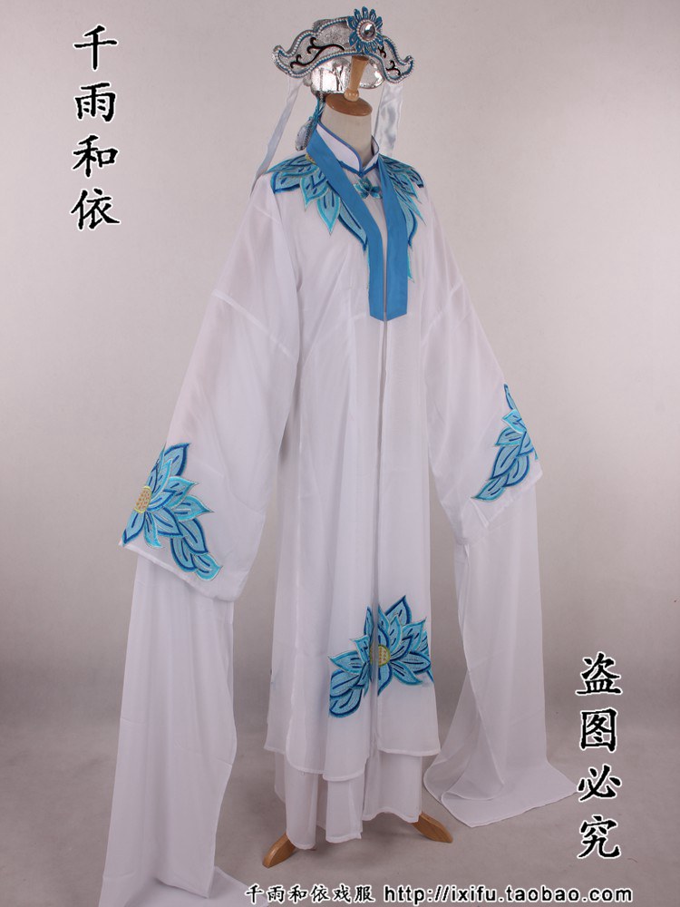 庵堂认母尼姑衣服李敏款尼姑衣服玉蜻蜓戏曲服装古装戏服观音戏服-图1