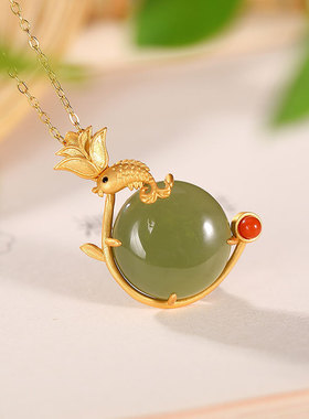 s925银国潮宫廷复古吊坠珐琅彩工艺精品包金镶嵌多款项链