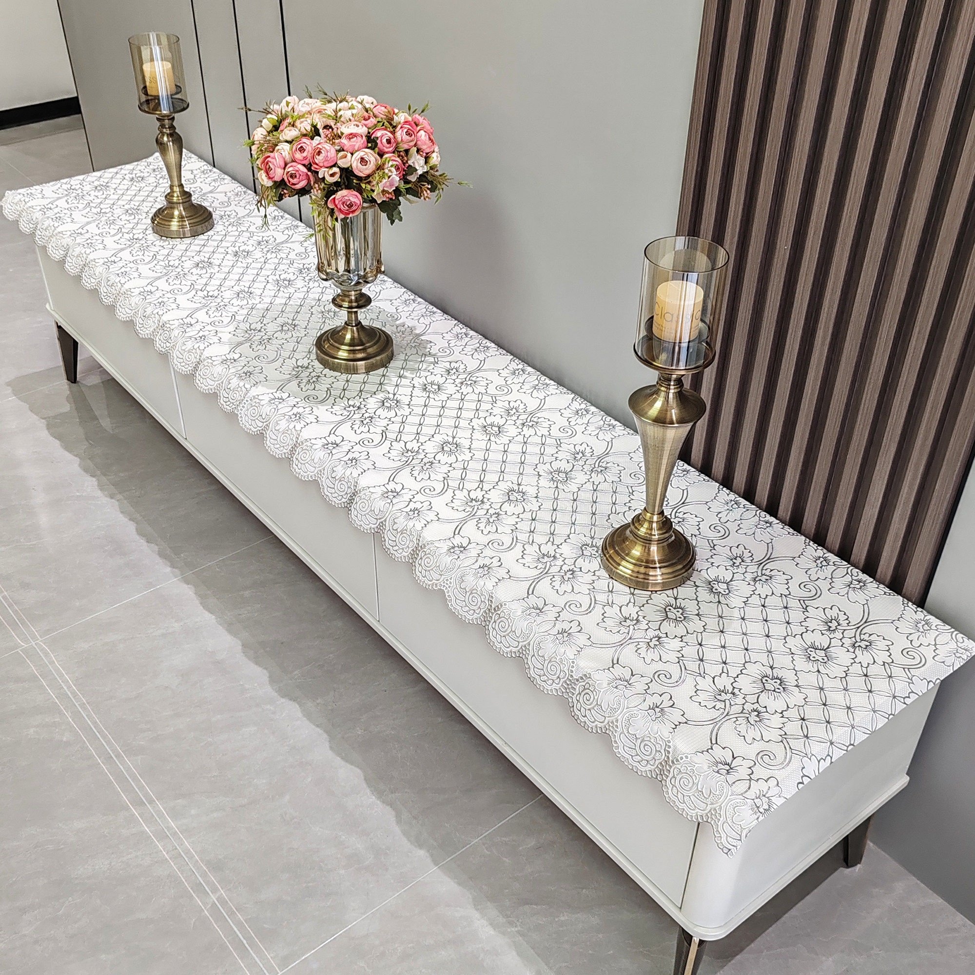 防水电视柜桌布2025新款网红台布PVC鞋柜布梳妆台防尘长条柜盖布,淘宝优惠券,粉丝福利购,淘宝优惠卷