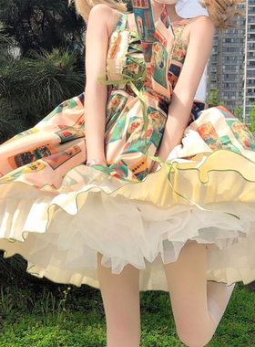 lolita裙撑日常微蓬无骨软纱撑