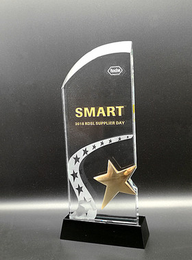 水晶授权牌留念工艺礼品件包邮