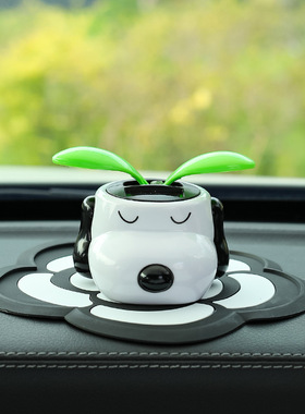 创意汽车摆件车内饰品车载太阳能摇摆太阳花摇头花车上装饰品用品