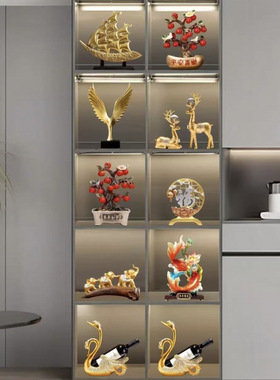 乔迁新居酒柜摆件新款装饰品轻奢高档玄关客厅摆件新家高级感大气
