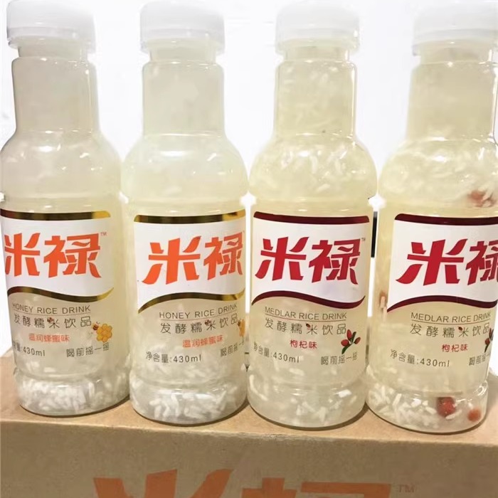 米禄发酵糯米饮品米酿蜂蜜米露枸杞米露430ml*15瓶 - 图0